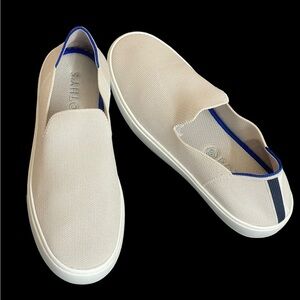 Rothy's The Original Slip On
Sneaker Anchor Textile ivory blue
Women's US 9.5